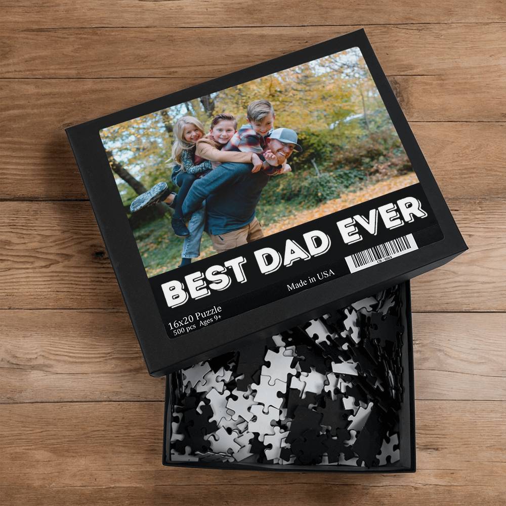 Custom Photo Puzzle – Best Dad Ever