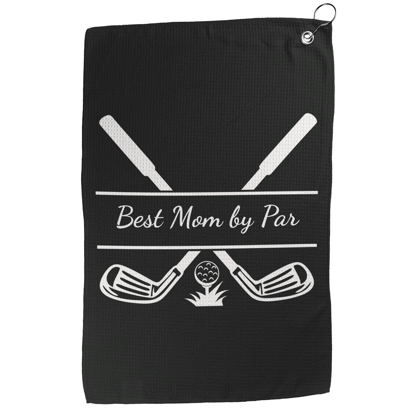 Best Mom by Par - Waffle Golf Towel