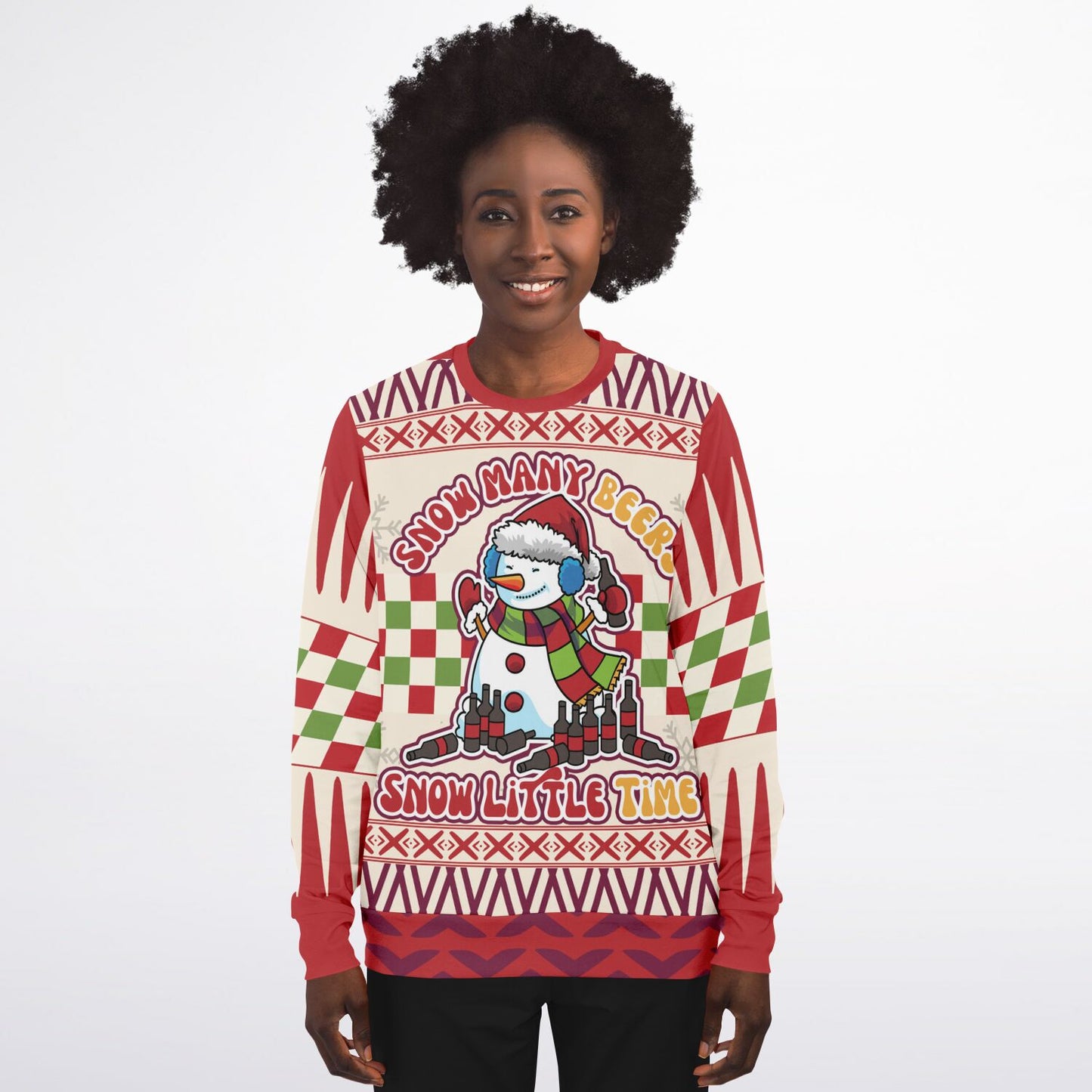 Snow Many Beers, Snow Little Time Ugly Christmas Sweater