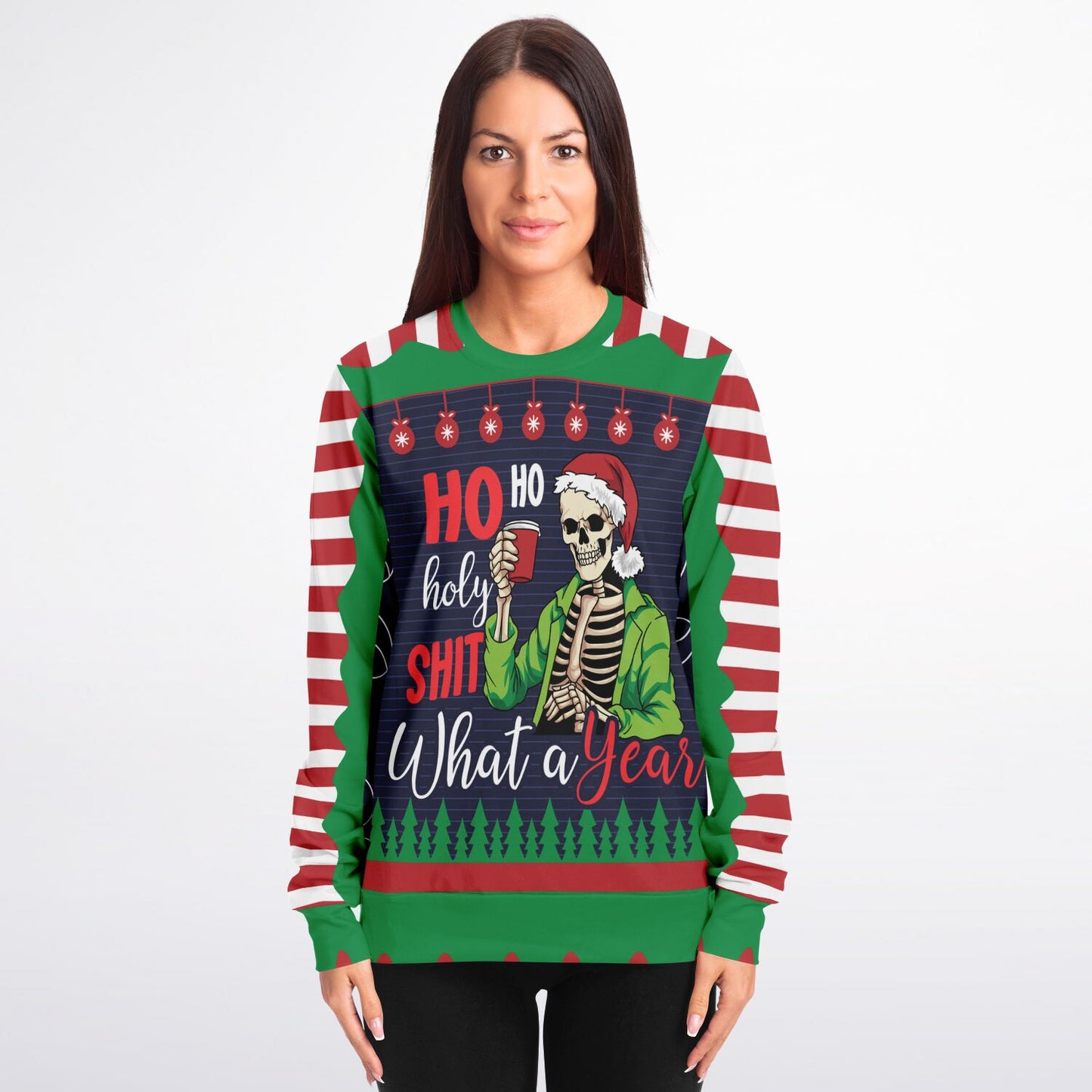 "Ho Ho Holy Shit What A Year" Ugly Christmas Sweater