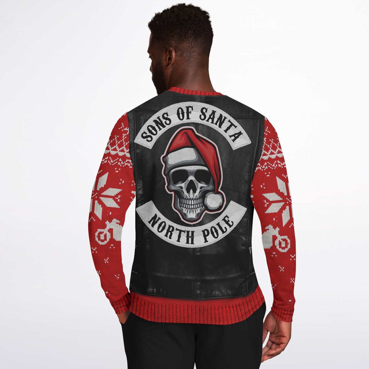 Biker Santa Ugly Christmas Sweater
