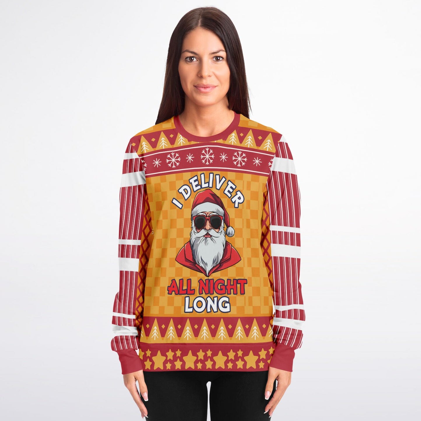 "I Deliver All Night Long" Ugly Christmas Sweater