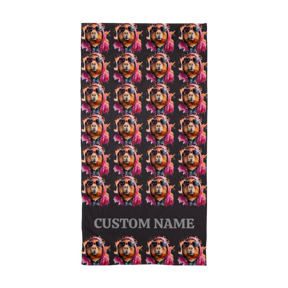 Custom Capybara Bath Towel