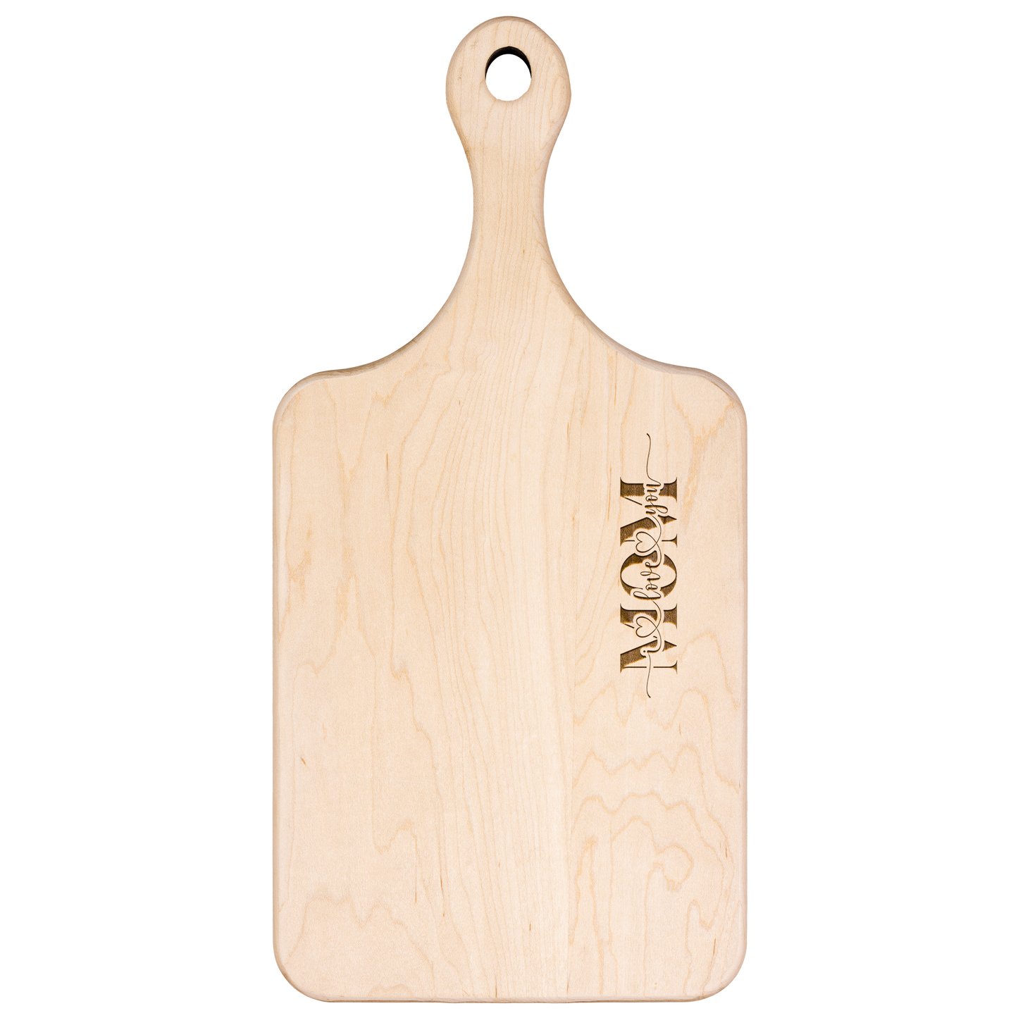 'Mom I Love You' Wooden Cutting Board