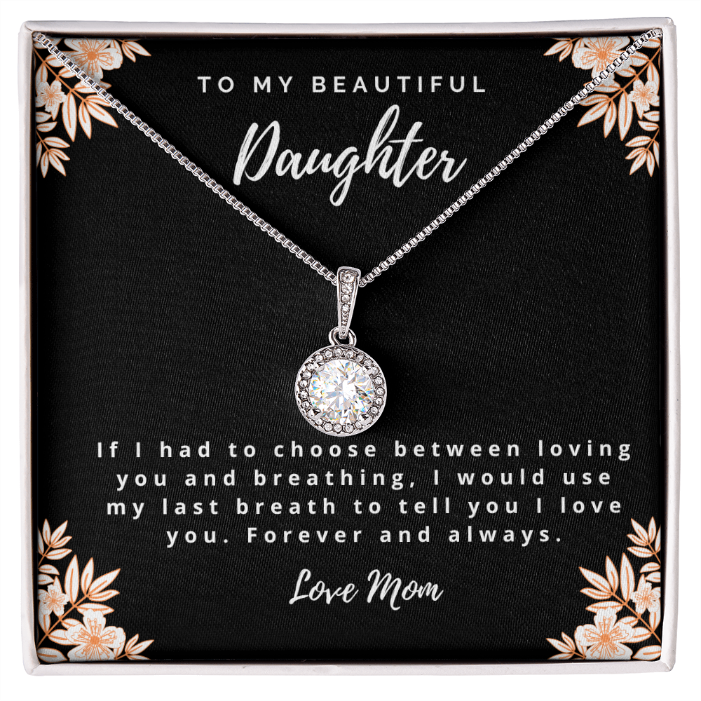 I Love You - Mom to Daughter Necklace