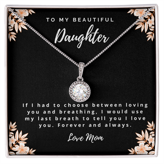 I Love You - Mom to Daughter Necklace