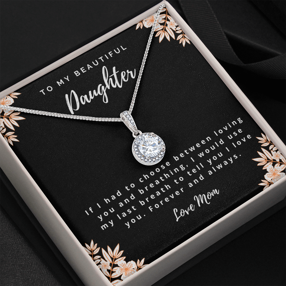 I Love You - Mom to Daughter Necklace