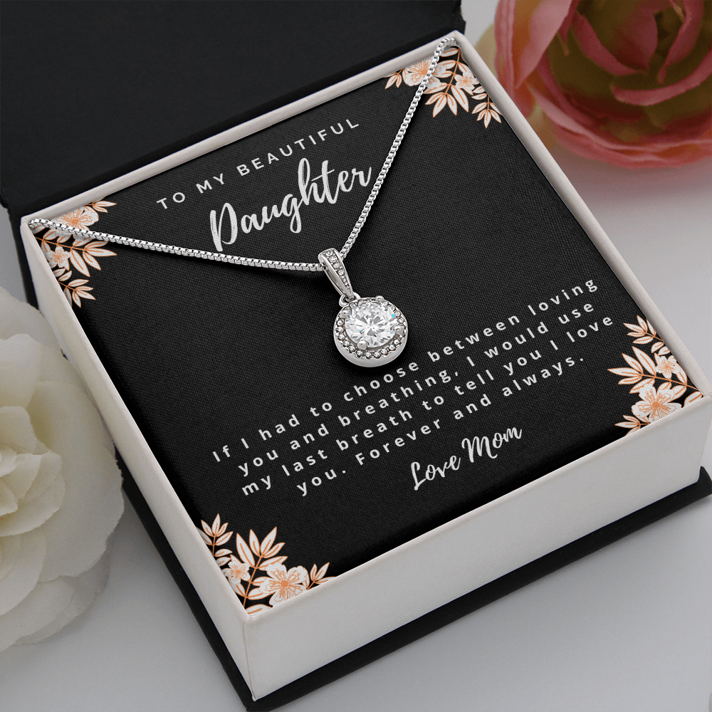 I Love You - Mom to Daughter Necklace