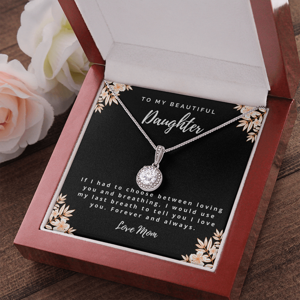 I Love You - Mom to Daughter Necklace