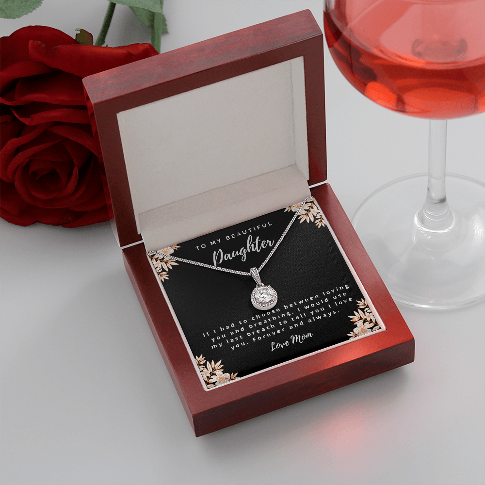 I Love You - Mom to Daughter Necklace