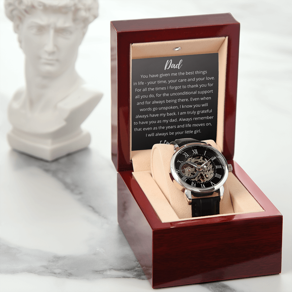 Daughter to Dad - Openwork Watch Gift