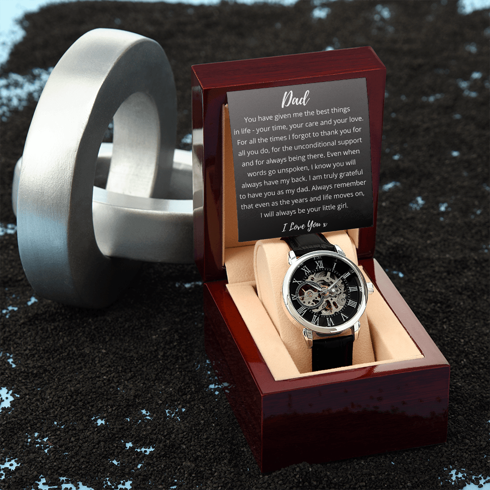 Daughter to Dad - Openwork Watch Gift
