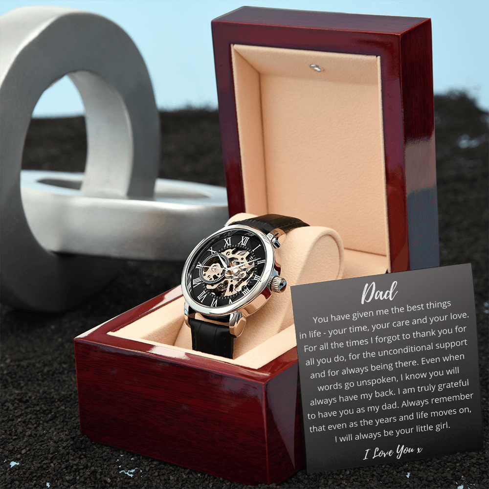 Daughter to Dad - Openwork Watch Gift