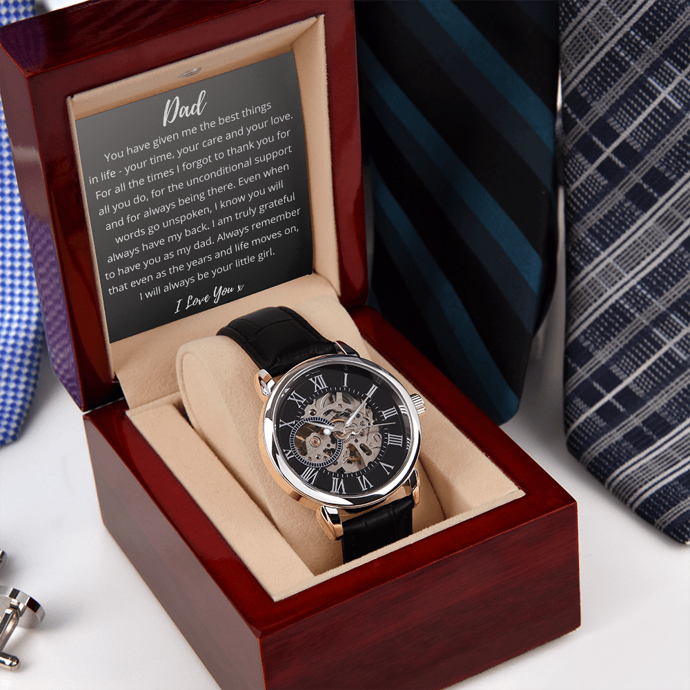 Daughter to Dad - Openwork Watch Gift