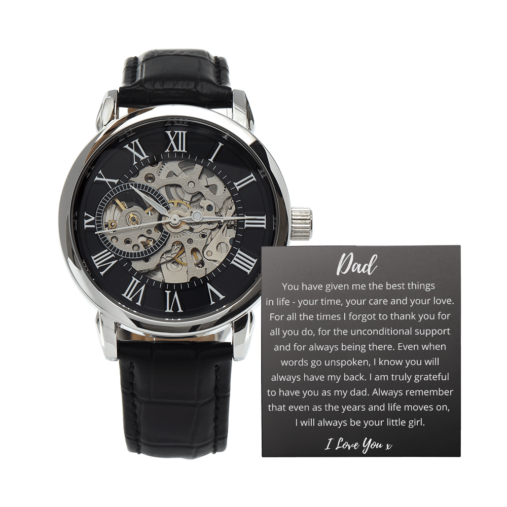 Daughter to Dad - Openwork Watch Gift