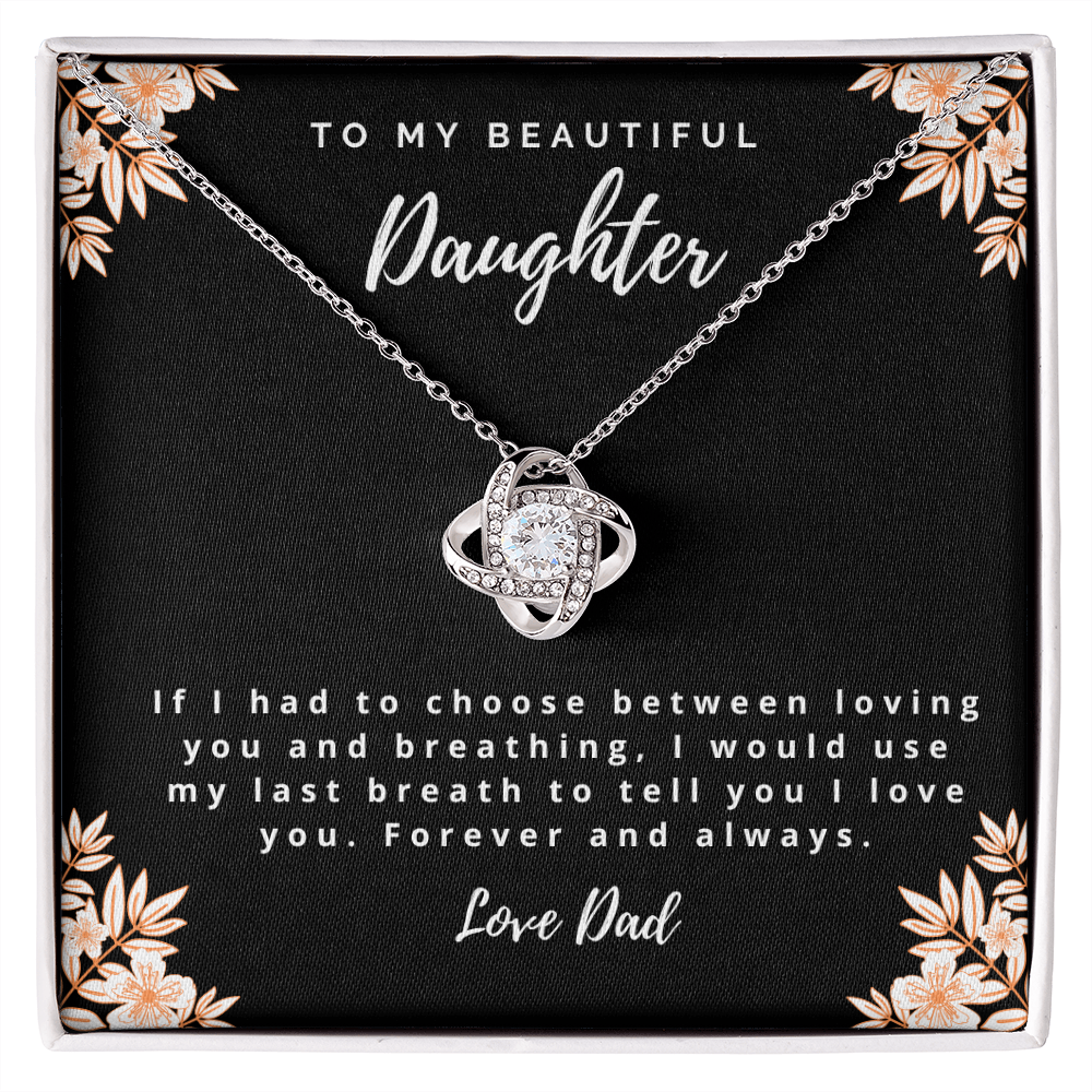 I Love You - Dad to Daughter Necklace