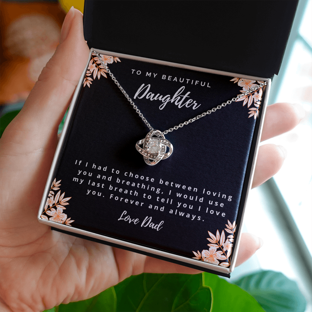 I Love You - Dad to Daughter Necklace