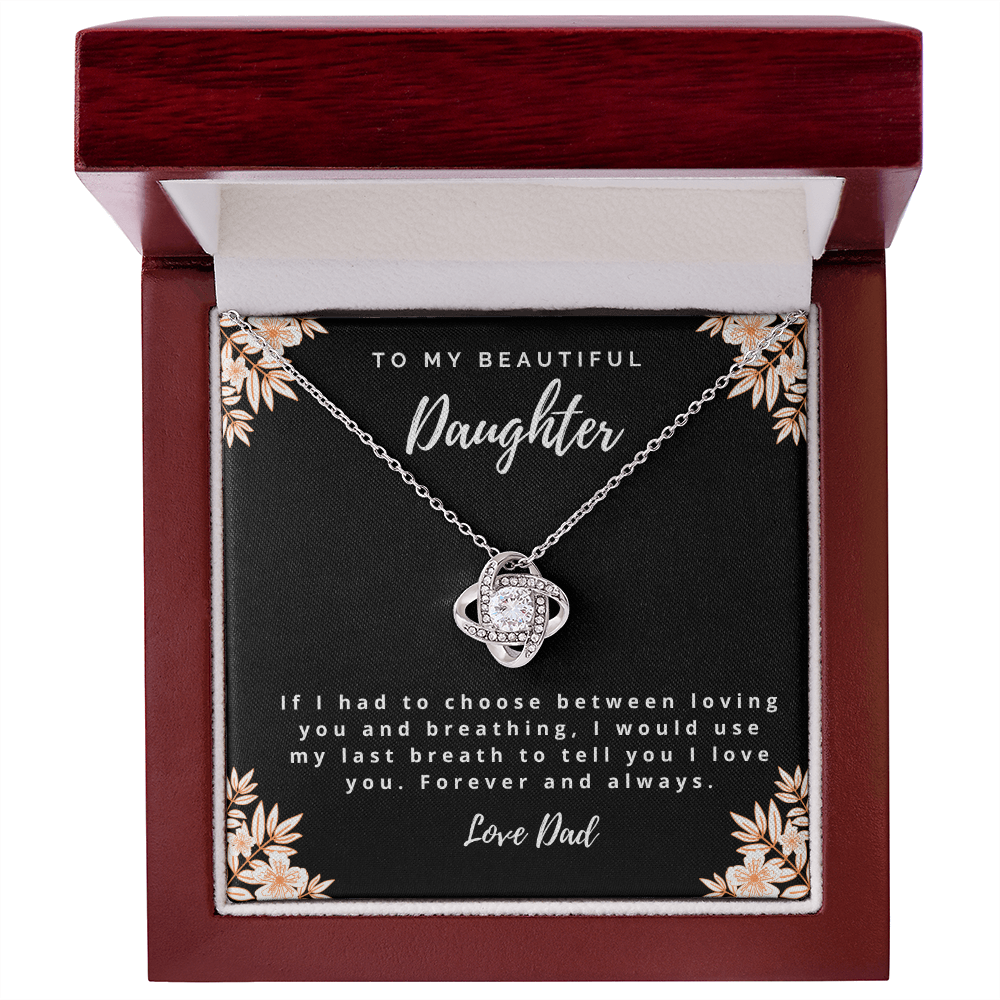 I Love You - Dad to Daughter Necklace