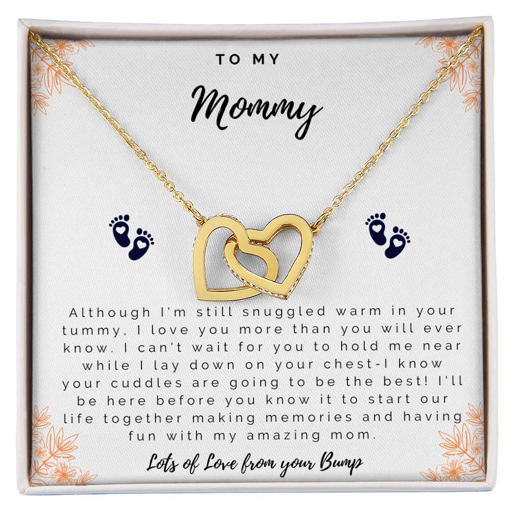 To Mom from Bump Heart Necklace