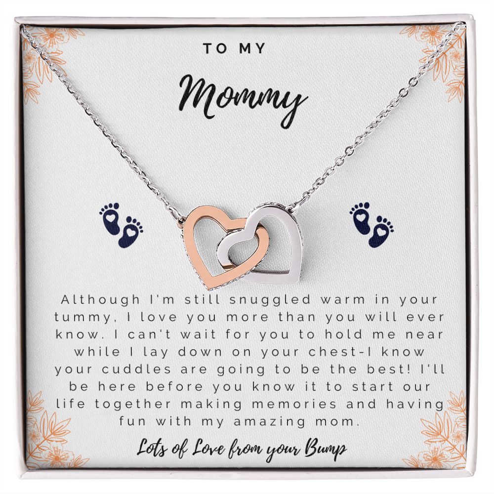 To Mom from Bump Heart Necklace