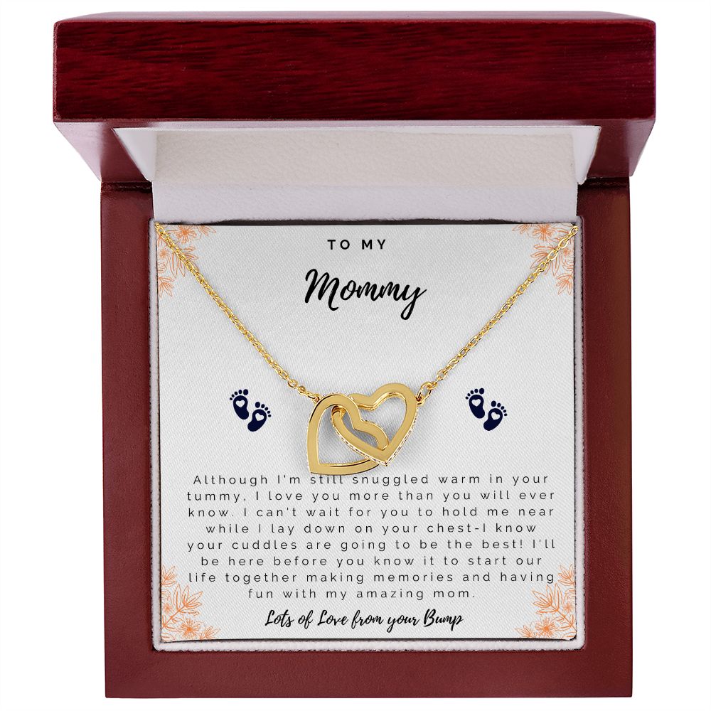 To Mom from Bump Heart Necklace