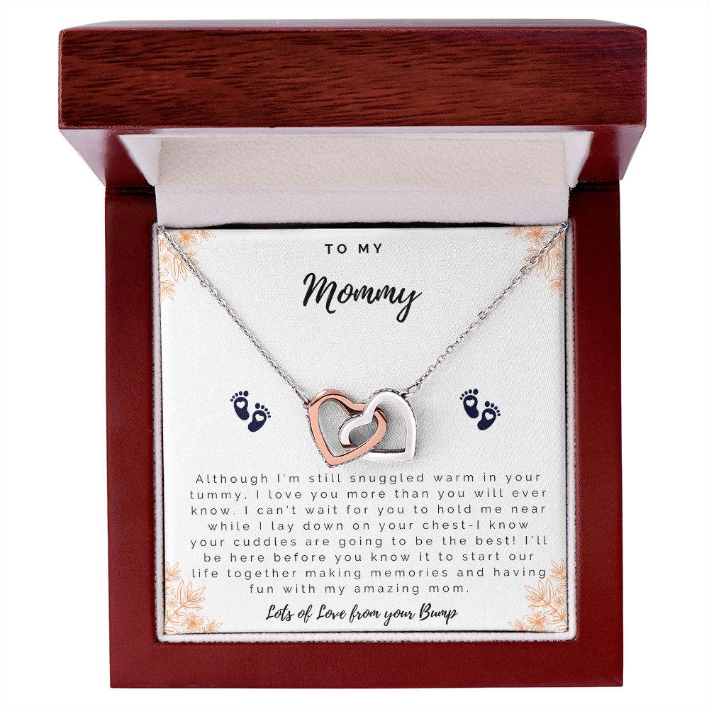 To Mom from Bump Heart Necklace