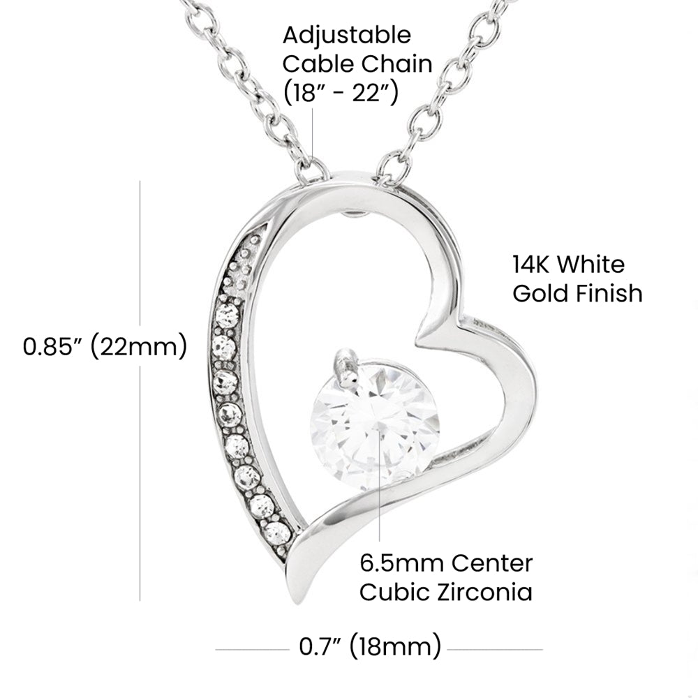 To My Granddaughter Always There Forever Love Necklace