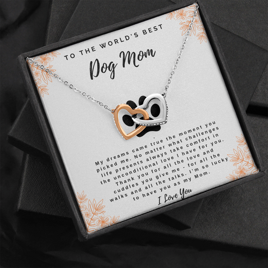 My Dreams Came True - Linking Heart Necklace for Dog Mom