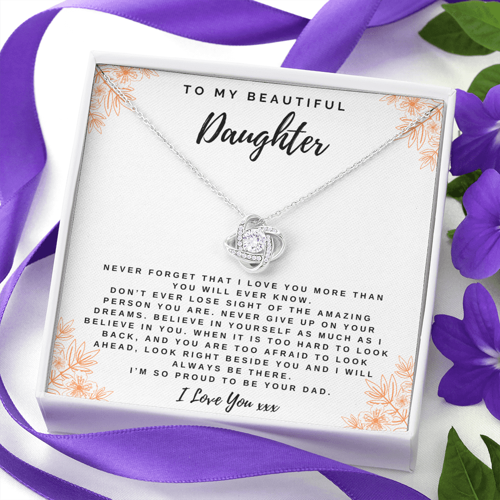 Never Forget I Love You - Necklace from Dad to Daughter