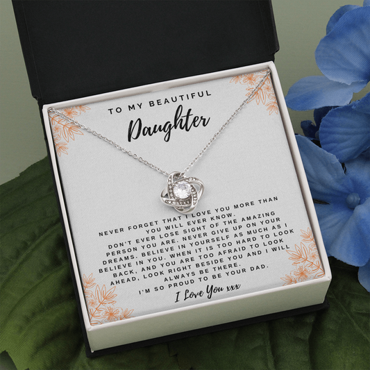 Never Forget I Love You - Necklace from Dad to Daughter
