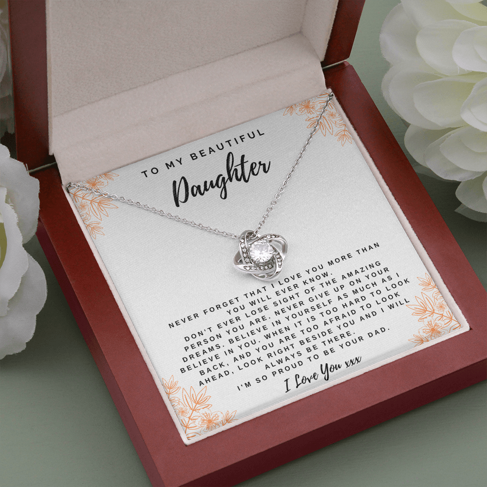 Never Forget I Love You - Necklace from Dad to Daughter