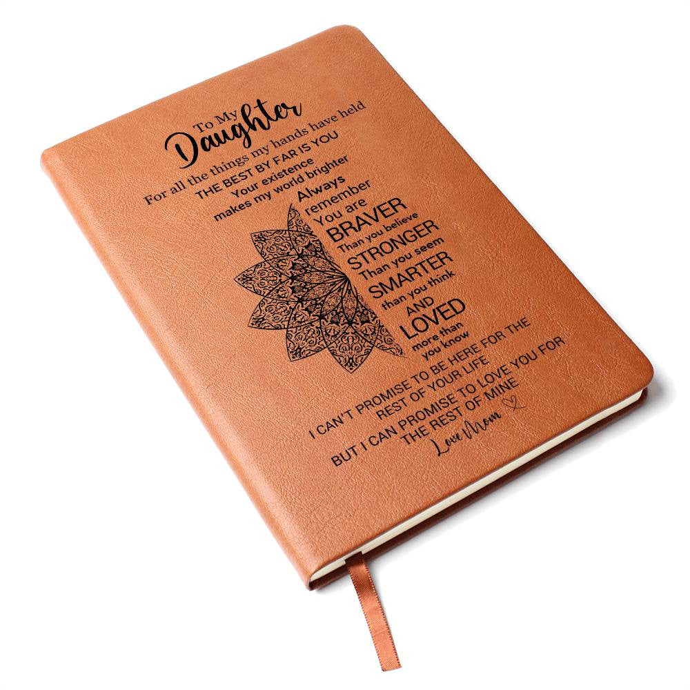 To My Daughter - Vegan Leather Journal