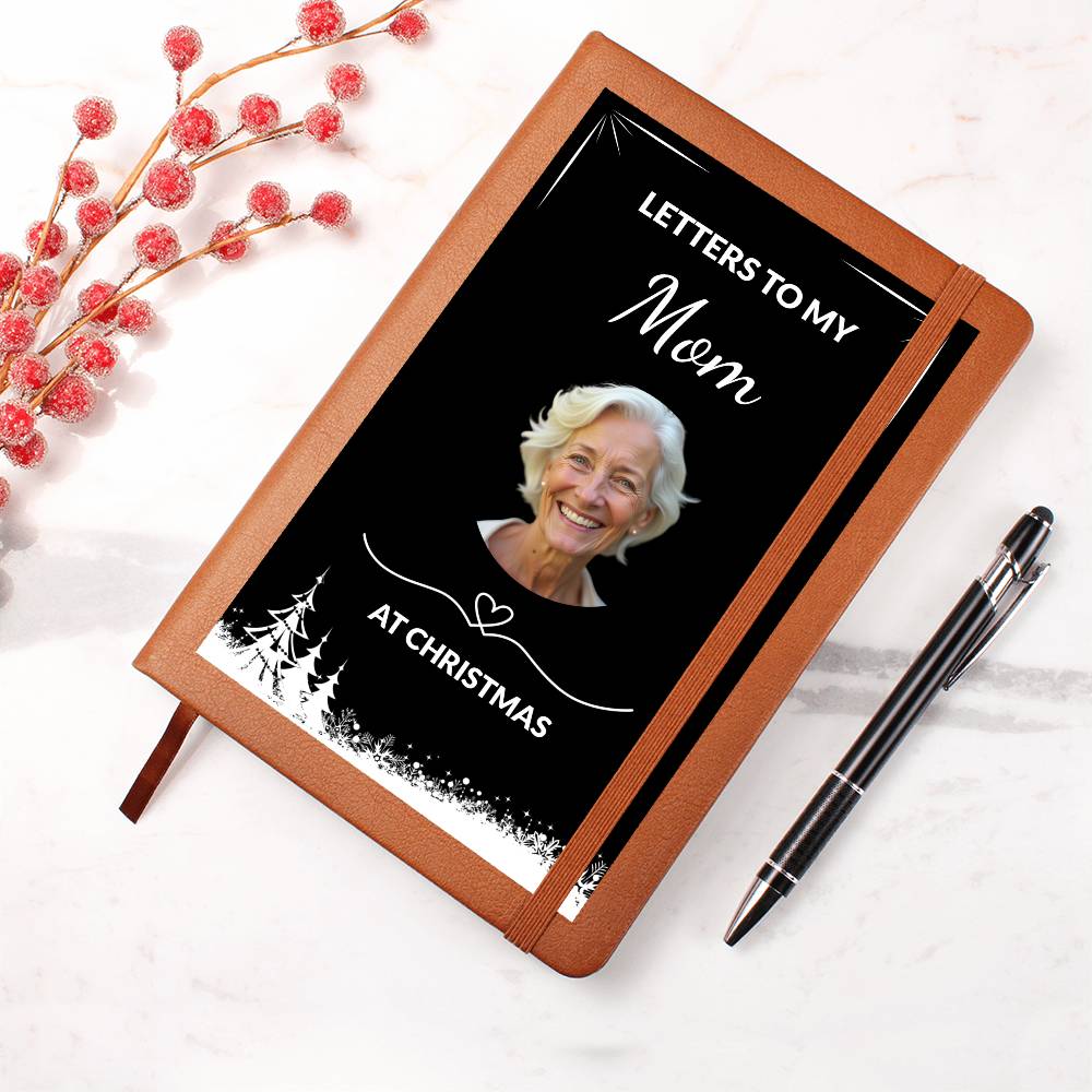 Personalized Christmas Memorial Journal, Custom Photo & Name - Letters to My Loved One at Christmas