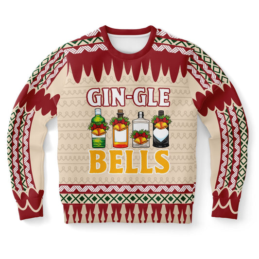 Gin Lover Gin-gle Bells Ugly Christmas Sweater