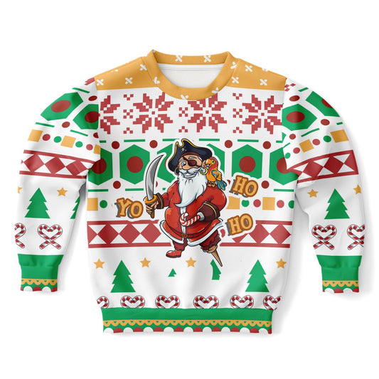 Youth Size Pirate Yo Ho Ho Ugly Christmas Sweater