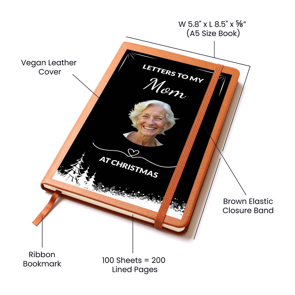 Personalized Christmas Memorial Journal, Custom Photo & Name - Letters to My Loved One at Christmas