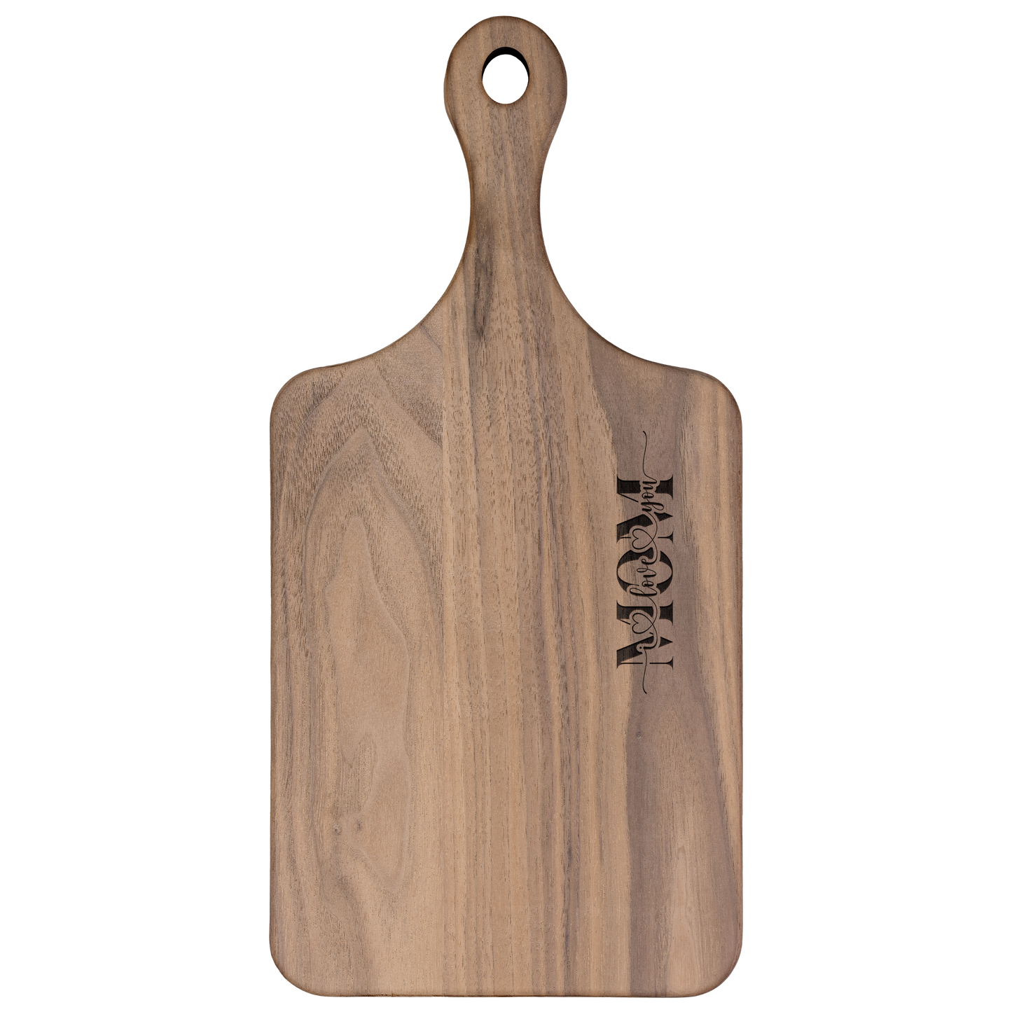 'Mom I Love You' Wooden Cutting Board