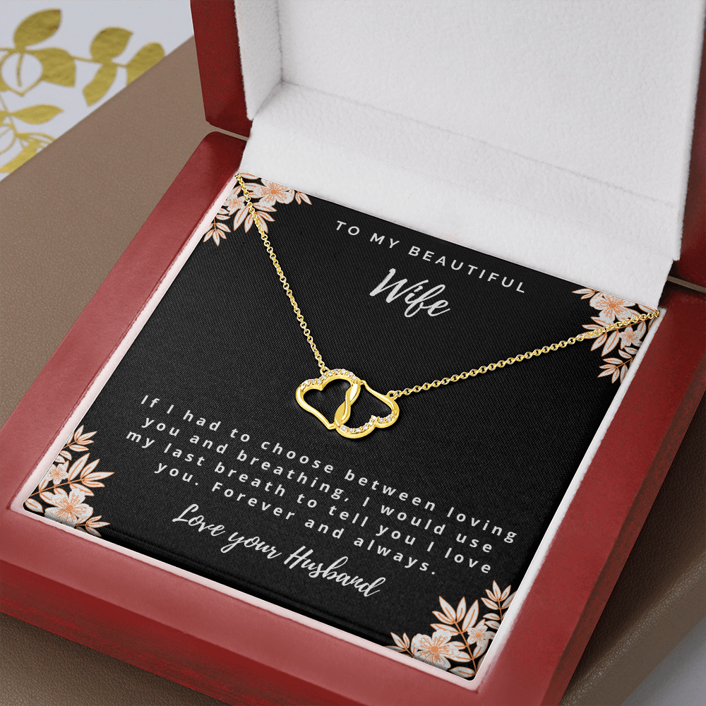 Gold Ever Lasting Love Necklace for Wife
