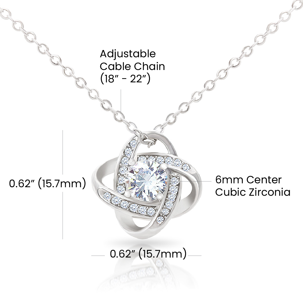 To Our Daughter - Always There Love Knot Necklace