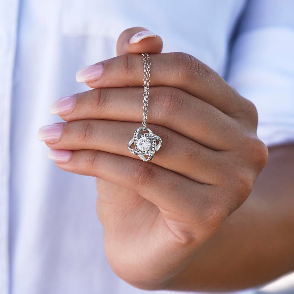 To Our Daughter - Always There Love Knot Necklace