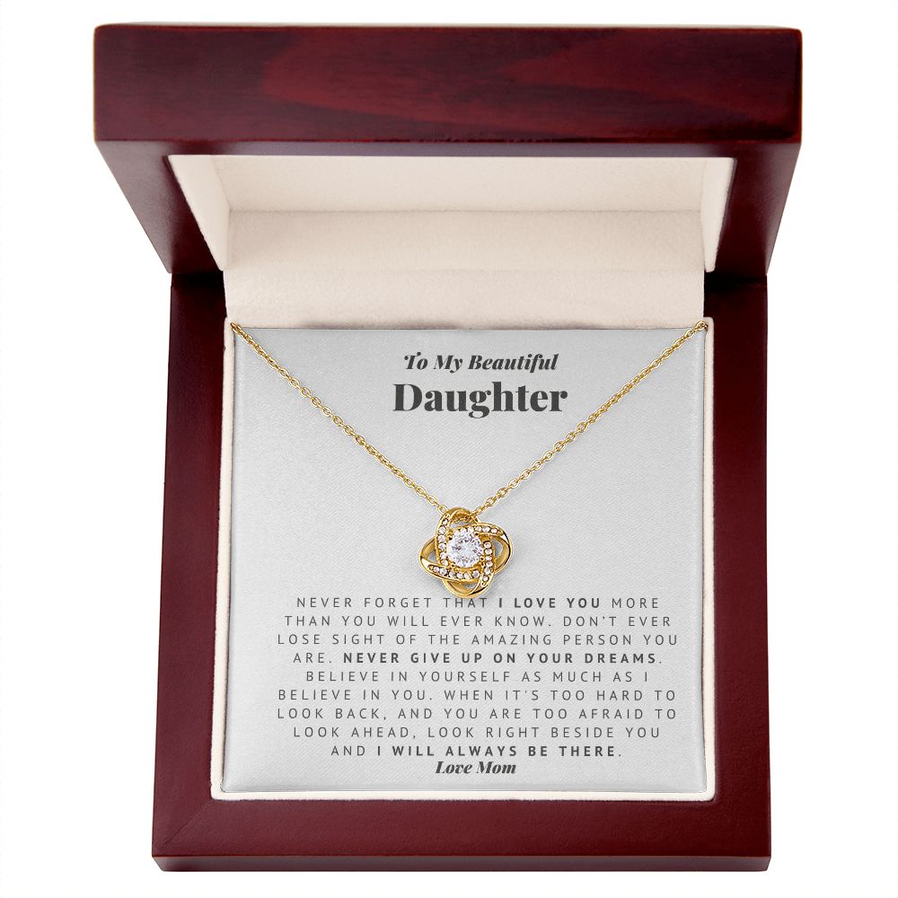 Love Knot - Mom to Daughter Necklace