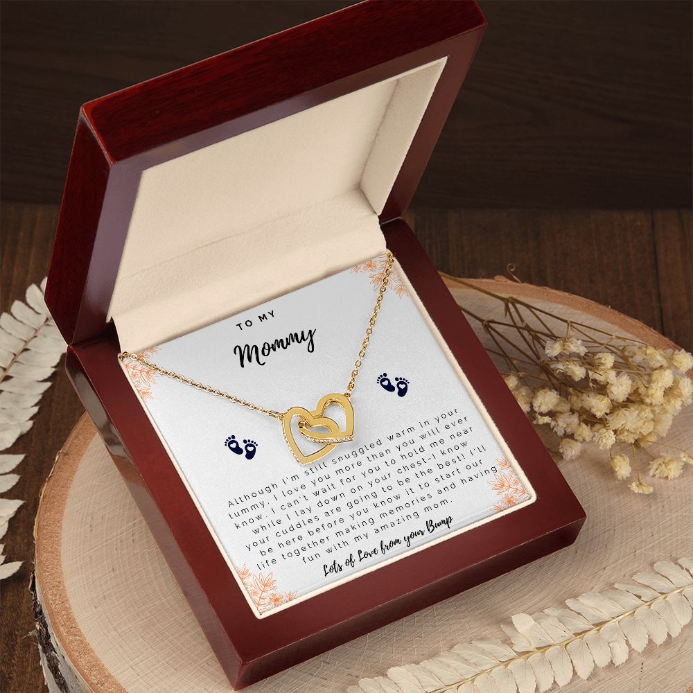 To Mom from Bump Heart Necklace