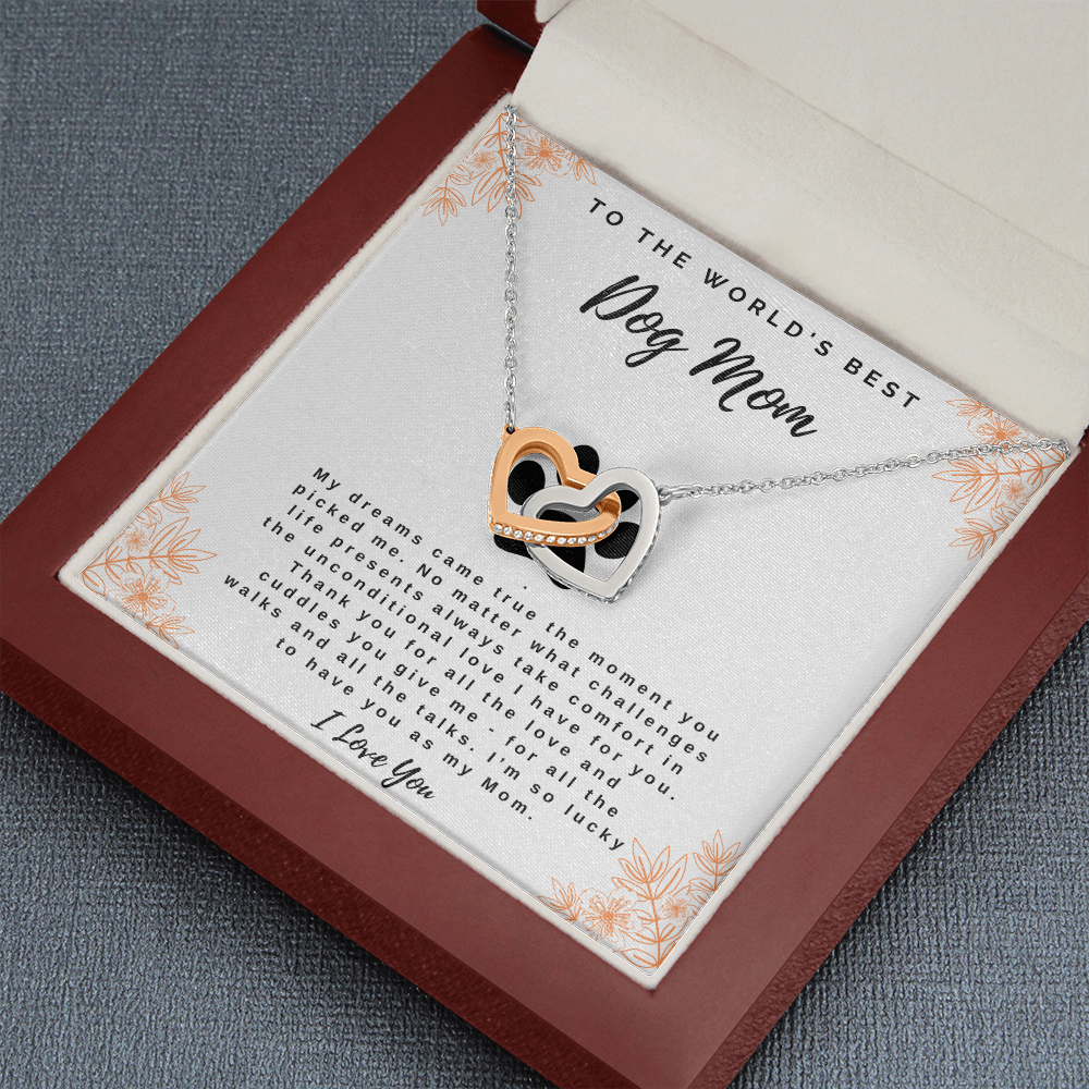 My Dreams Came True - Linking Heart Necklace for Dog Mom